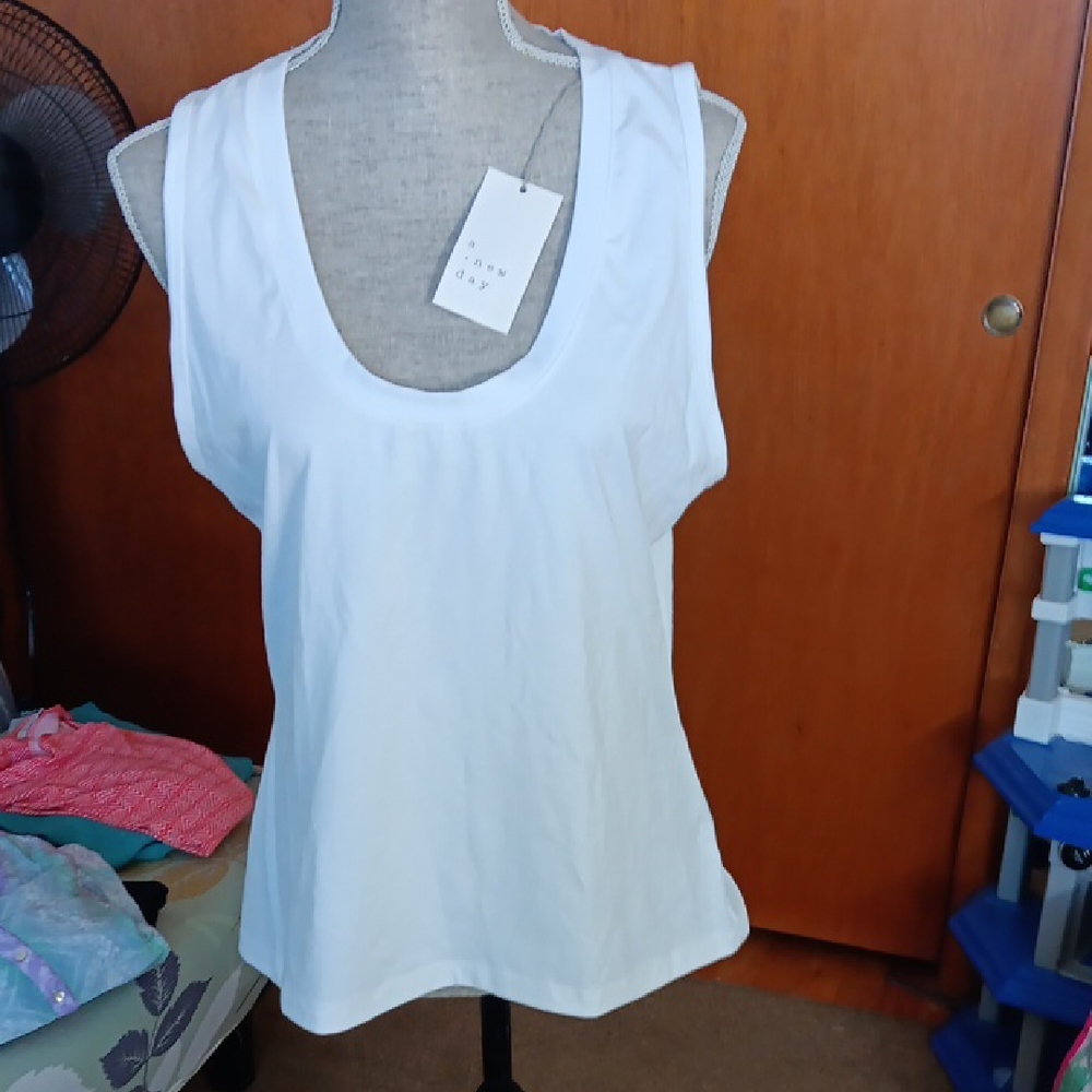 a new day White Tank Top (2)